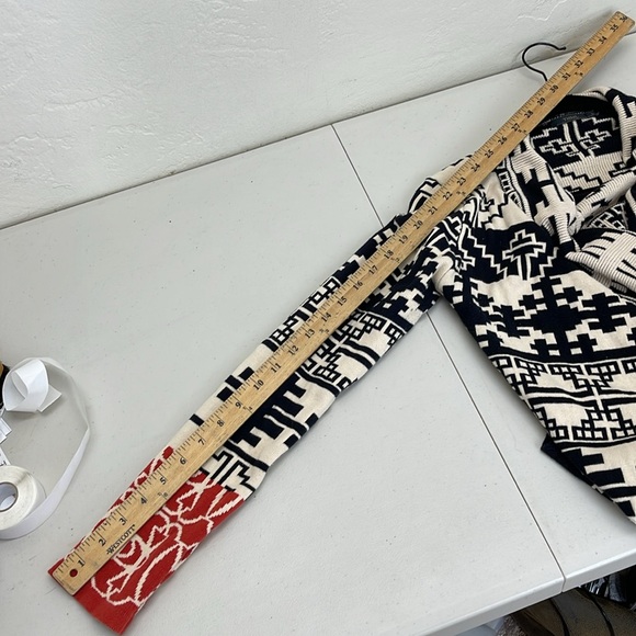 Anthropology SHML cardigan tribal style sweater Sz S multi color long sleeve - Picture 7 of 8